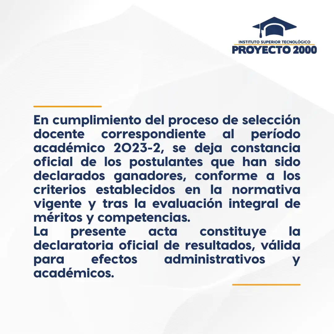 Acta de Ganadores